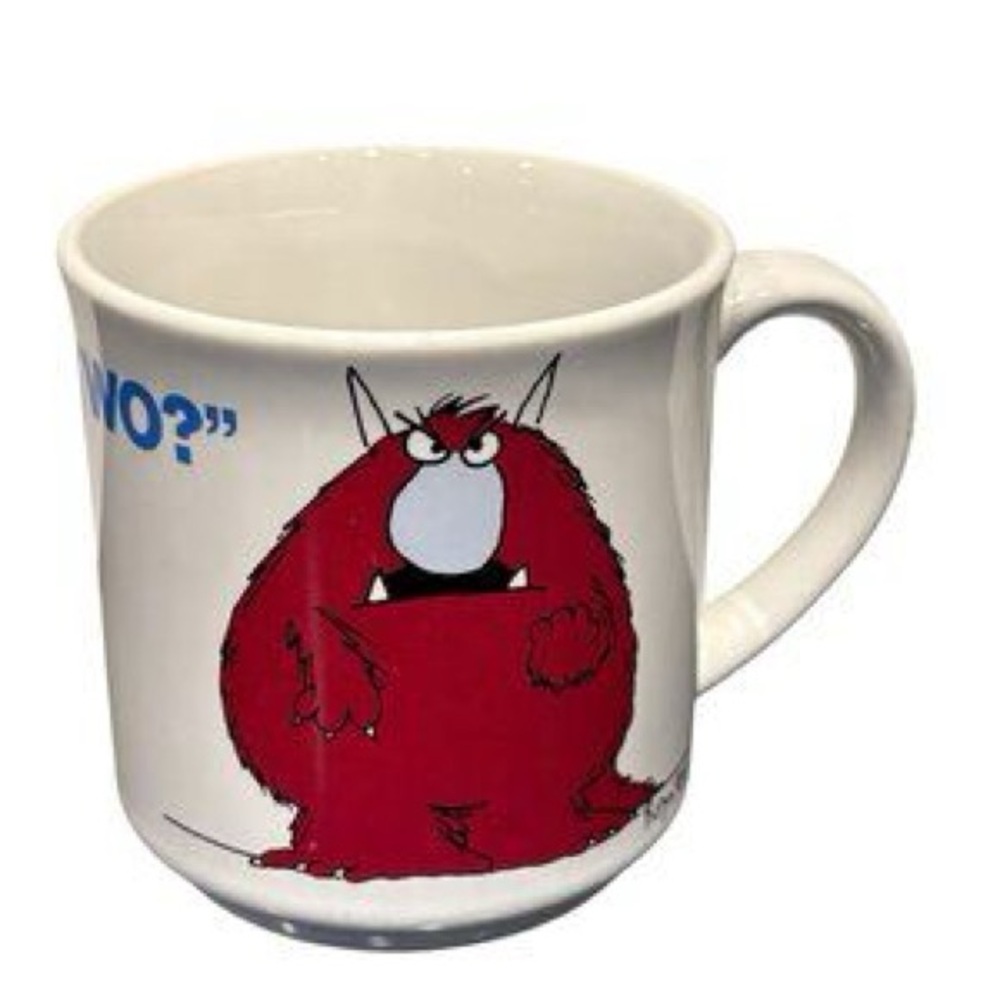 Vintage Sandra Boyton Mug Recycled Paper Products “One Lump or Two?” Japan